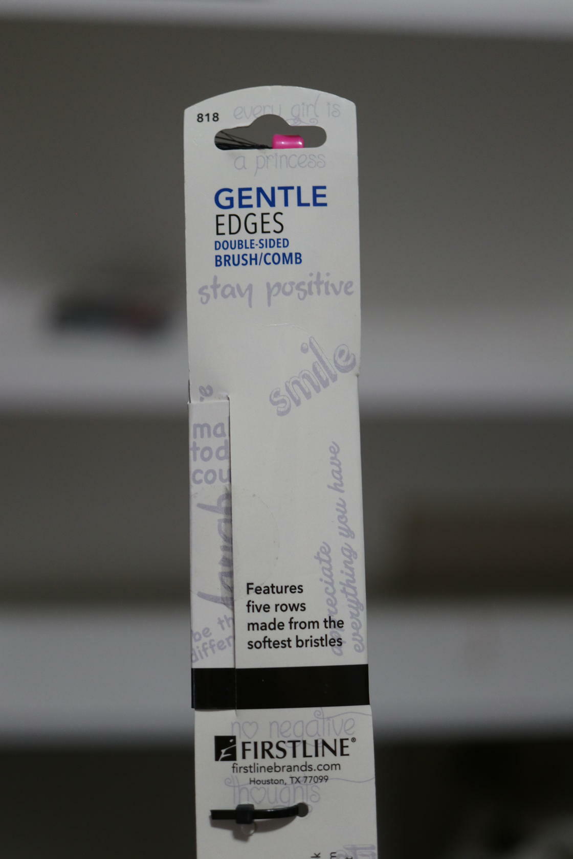 Camryn's BFF Gentle Edges Brush, Pink - Lot of 4, 1 Unit - Hair Styling Tools