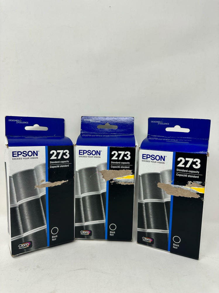 3 Pack EPSON T273 Claria Ink Standard Capacity (BLACK)