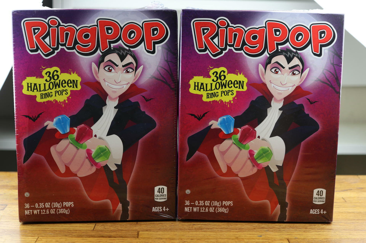 2 Boxes 36 count each - Total 72 STRAWBERRY WATERMELON BLUE RASPBERRY RING POPS