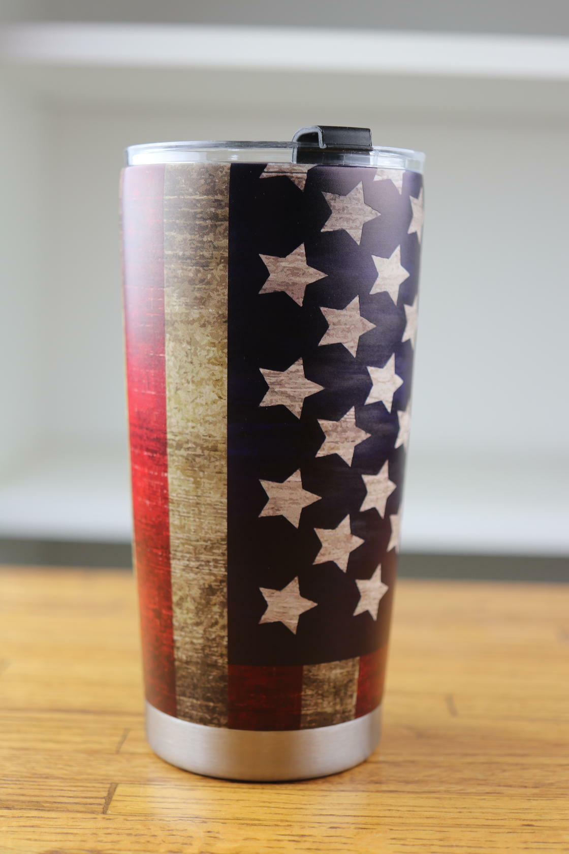 American Flag World's Best No. 1 Dad Anniversary Birthday Holiday 20oz Tumbler