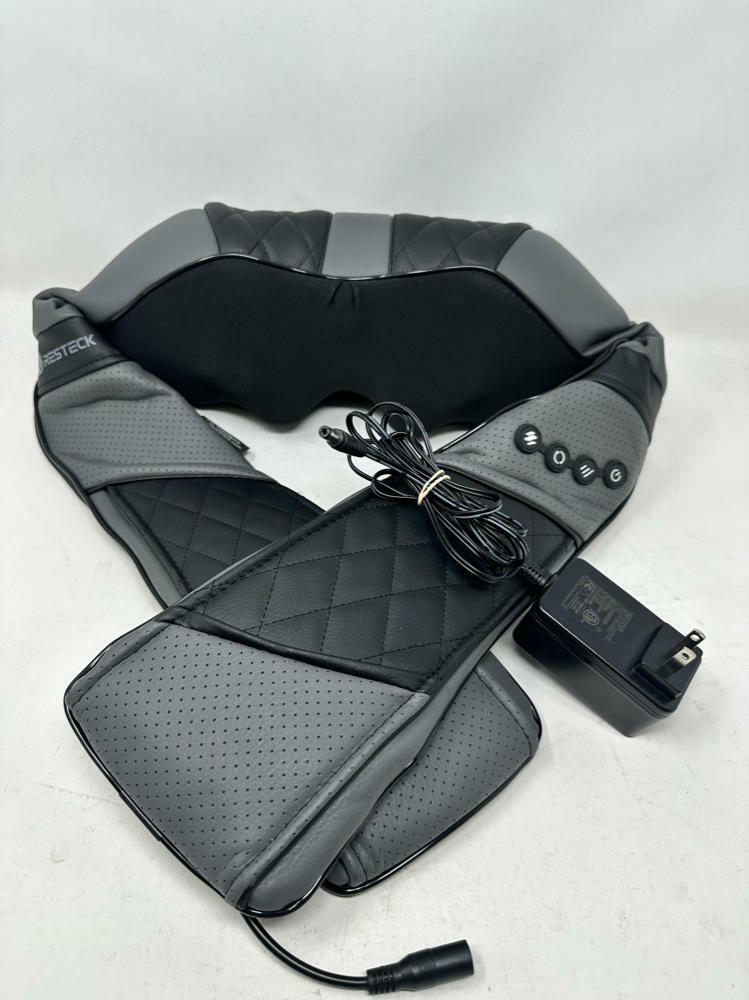 Resteck Shiatsu Massager for Neck and Back with Heat, Adjustable Levels