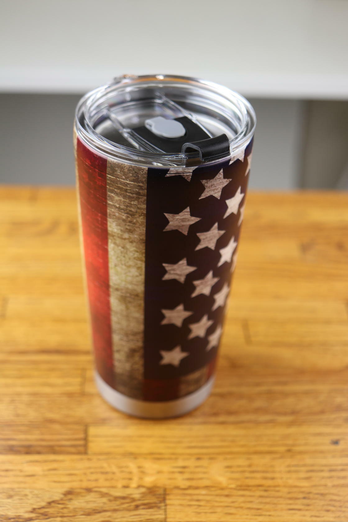 American Flag World's Best No. 1 Dad Anniversary Birthday Holiday 20oz Tumbler