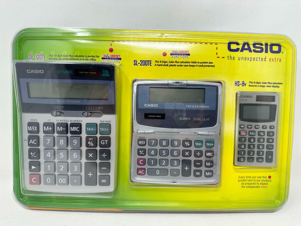 Casio Calculator the Unexpected extra DF-120TE/SL-200TE/HS-8V