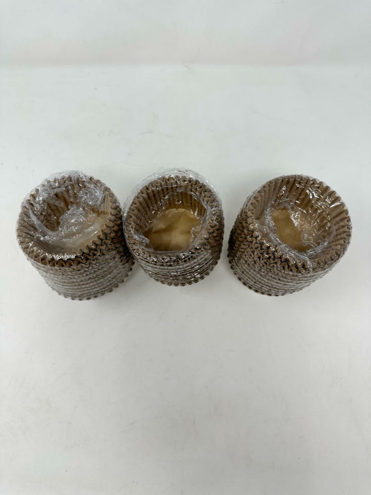 3 Pack 300 Count Jumbo Cupcake/Muffin Liners Brown (Large Size)