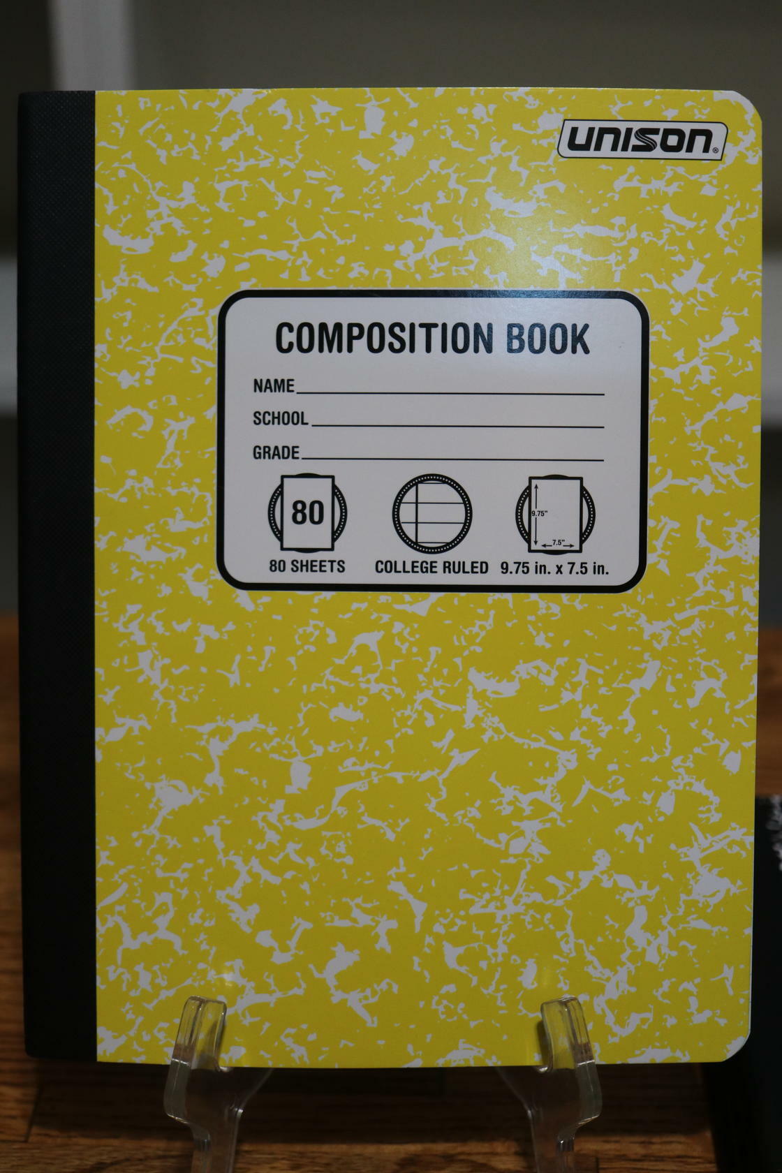 Lot of 5 - NEW Unison Composition Books 80 Sheets College Ruled 5 Colors