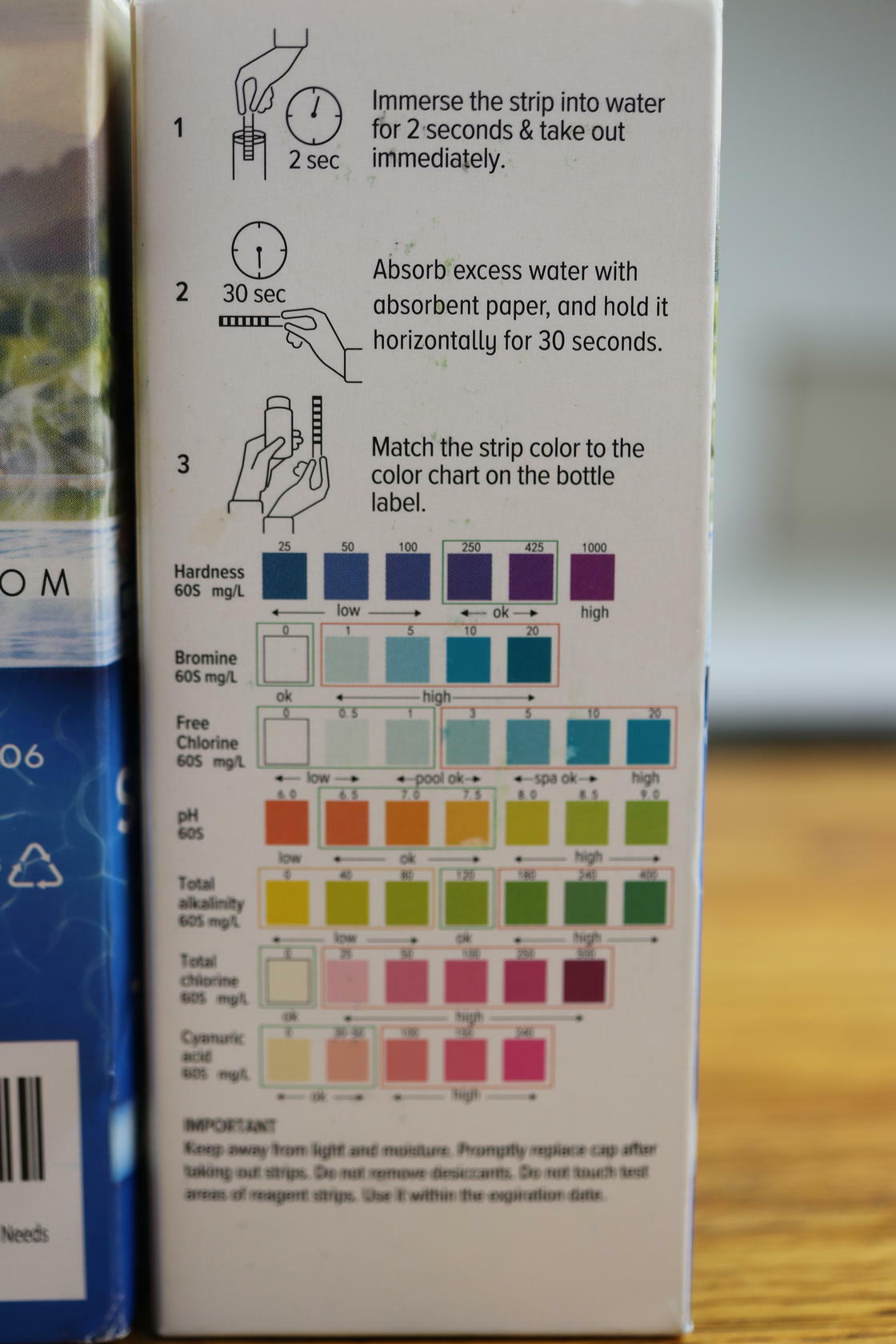 Lot of 2 Benicci 7 in 1 Spa Pool Hot Tub Test Strips, 100 Strips Exp 6/24 New