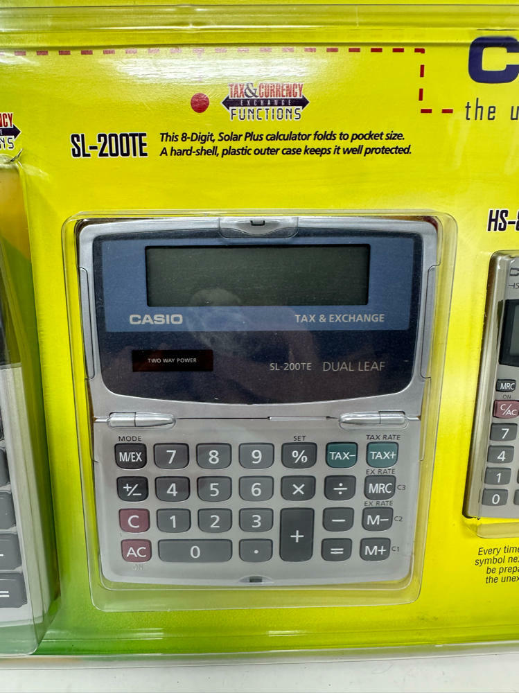 Casio Calculator the Unexpected extra DF-120TE/SL-200TE/HS-8V