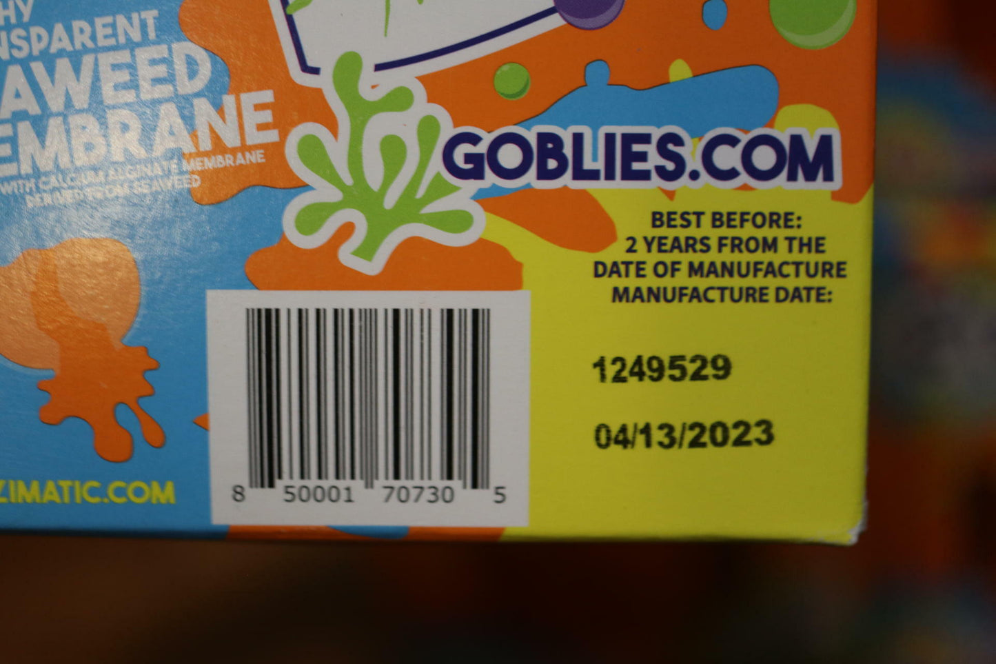 Goblies Throwable Paintballs Washable Bio-Based 40 Ct Per Box TOTAL 160 Orange