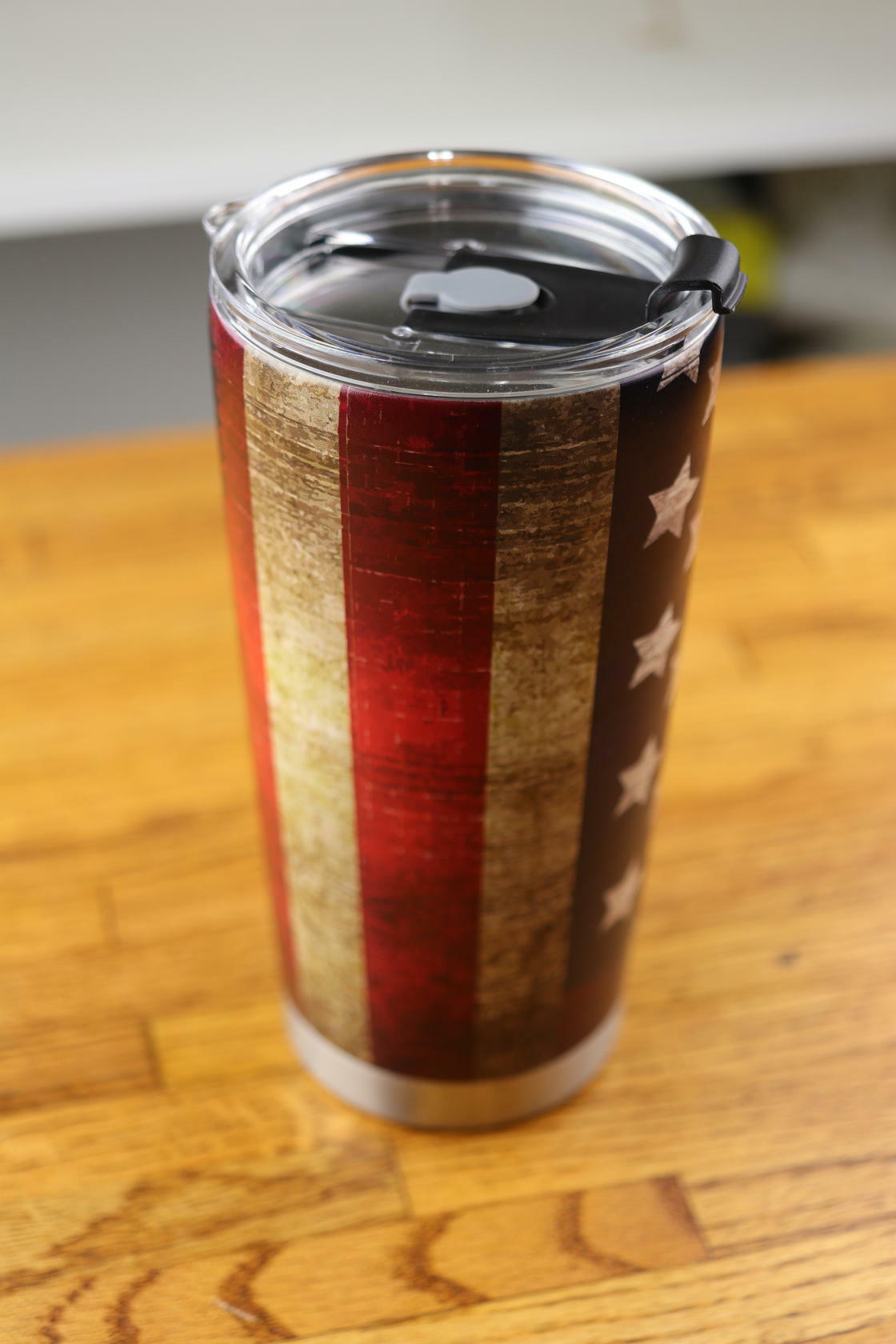American Flag World's Best No. 1 Dad Anniversary Birthday Holiday 20oz Tumbler