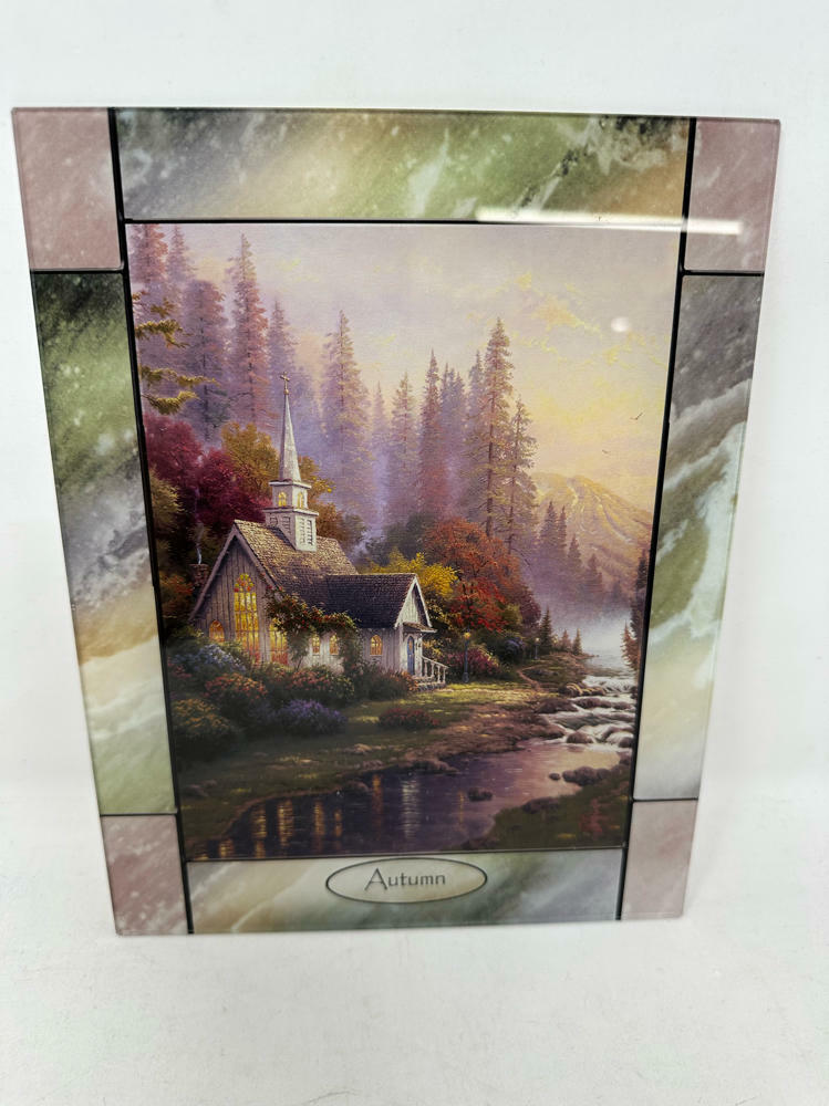 The Bradford Exchange Home Decor Antique Stained-Glass Clock (6 Pieces)