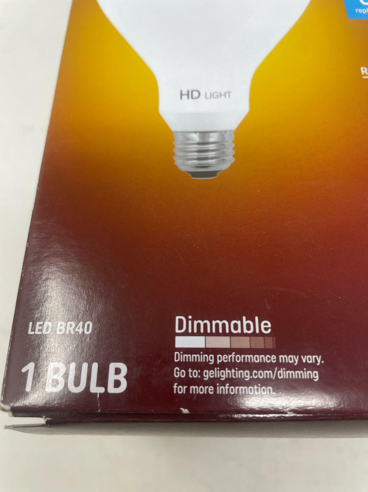 GE Lighting Relax HD LED BR40 Bulb 65W Replacement, 700 Lumens Soft White 1-Pack
