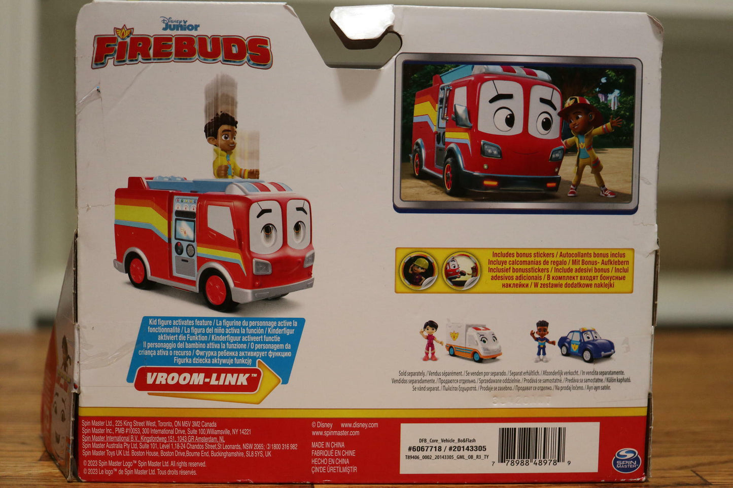 Disney Junior Firebuds, Bo and Flash, Action Figure and Fire Engine Vehicle