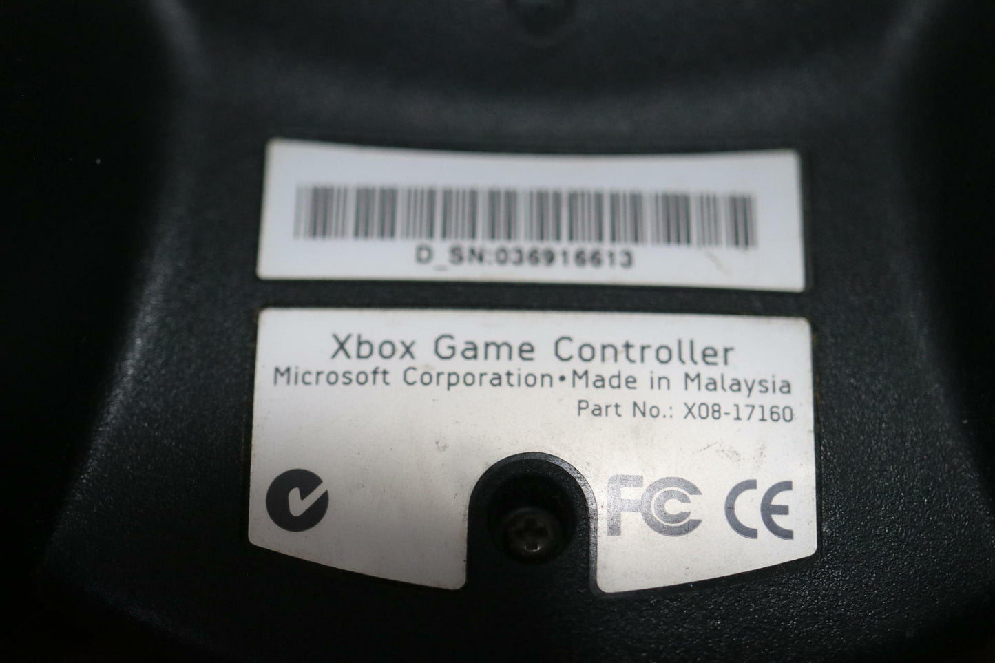 Microsoft Xbox Original Official OG Wired OEM Controller Black w/Breakaway Cable