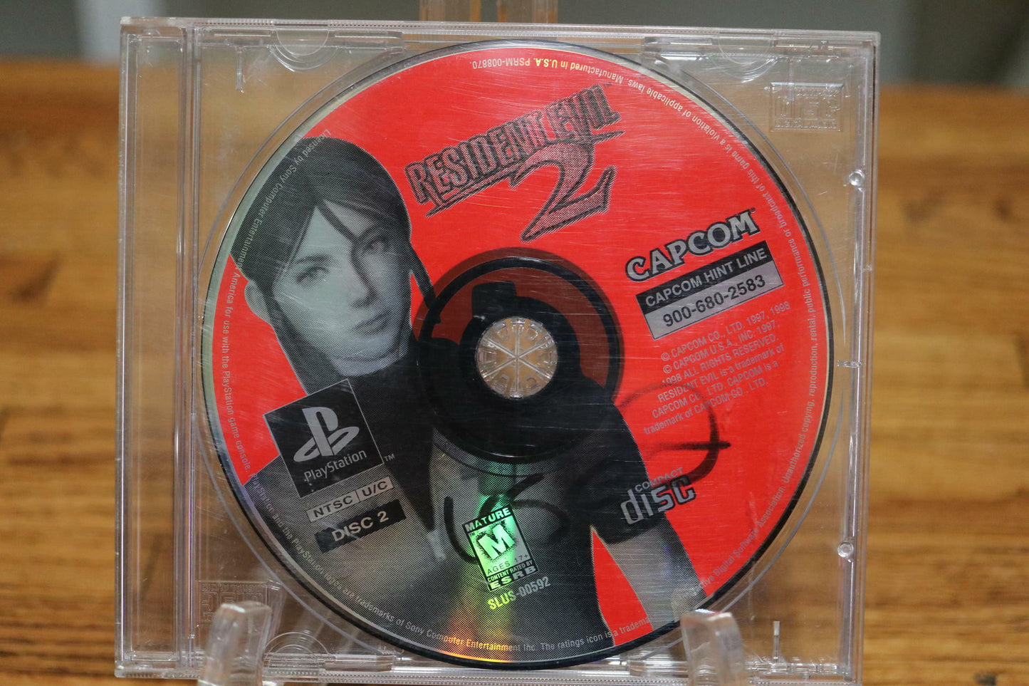 Resident Evil 2 (Sony PlayStation 1 PS1, 1998) Disc Two 2 Only - Tested