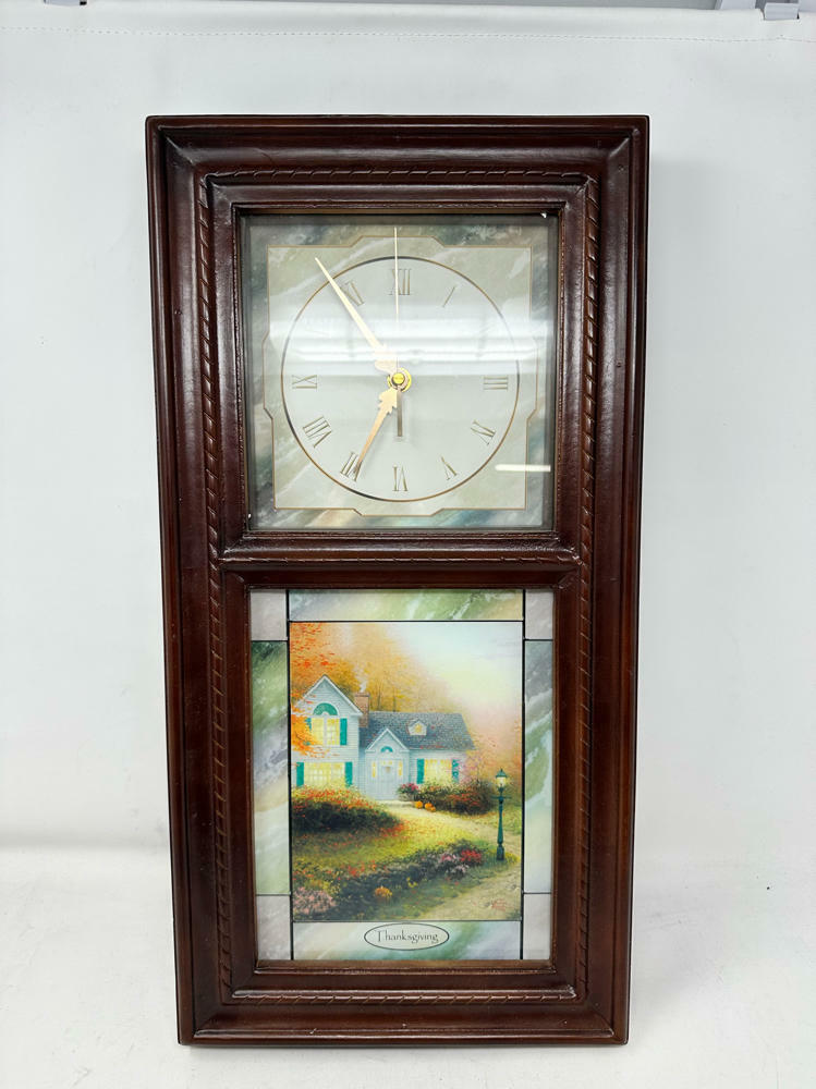 The Bradford Exchange Home Decor Antique Stained-Glass Clock (6 Pieces)