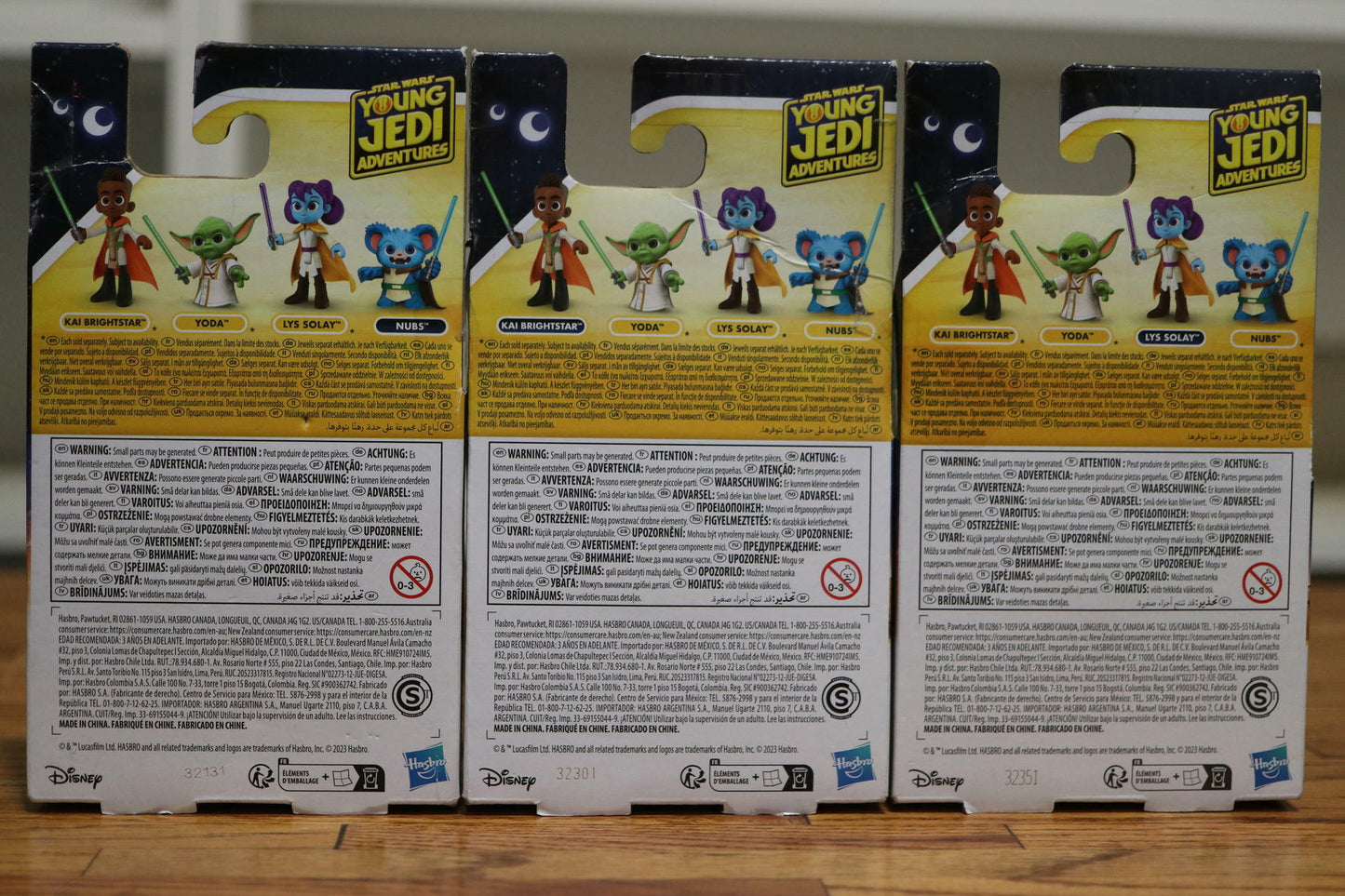 Star Wars: Young Jedi Adventures Action Figures - Nubs, Lys, Kai Brightstar