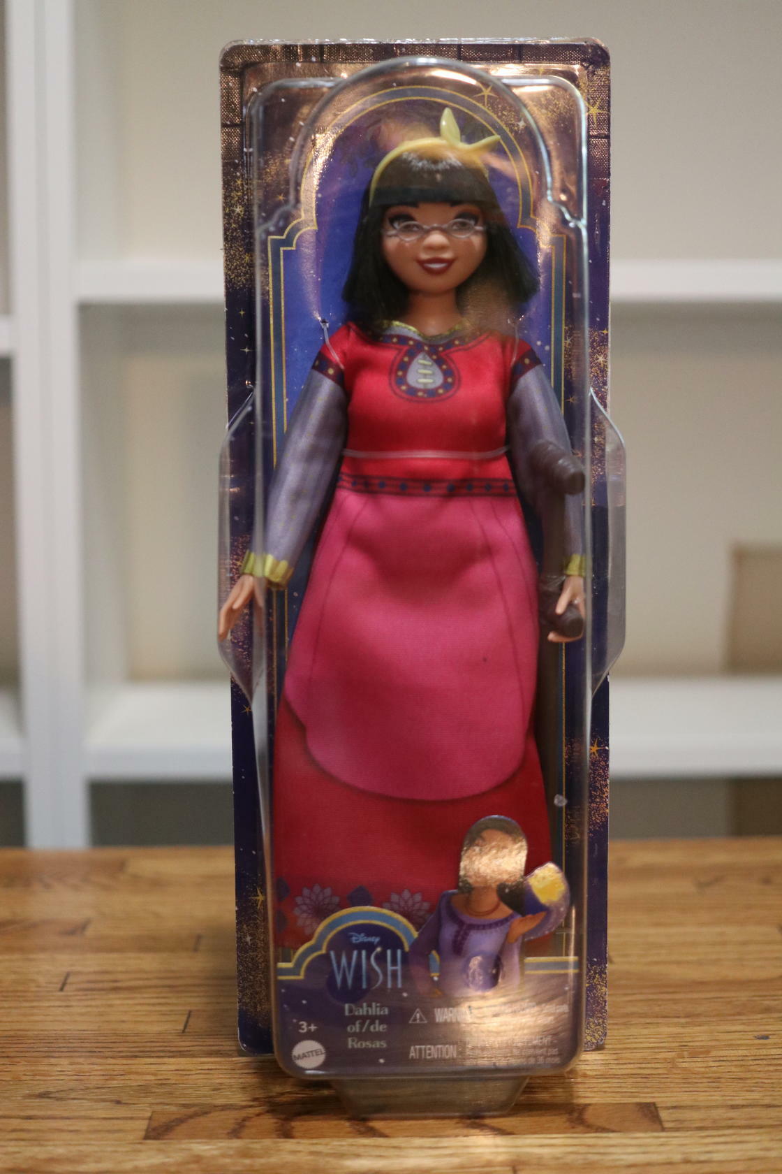 Mattel Disney Wish Toys, Dahlia of Rosas Posable Fashion Doll + Plush Doll