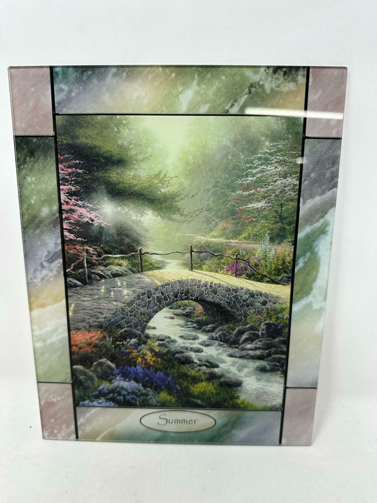 The Bradford Exchange Home Decor Antique Stained-Glass Clock (6 Pieces)