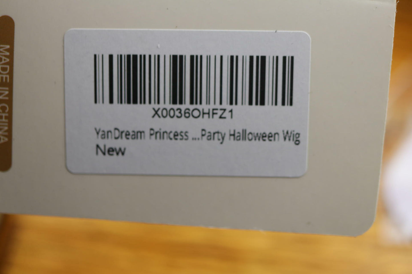 Yan Dream Animation W/ Wig Cap Princess Blonde Braided Play Hair for Costume
