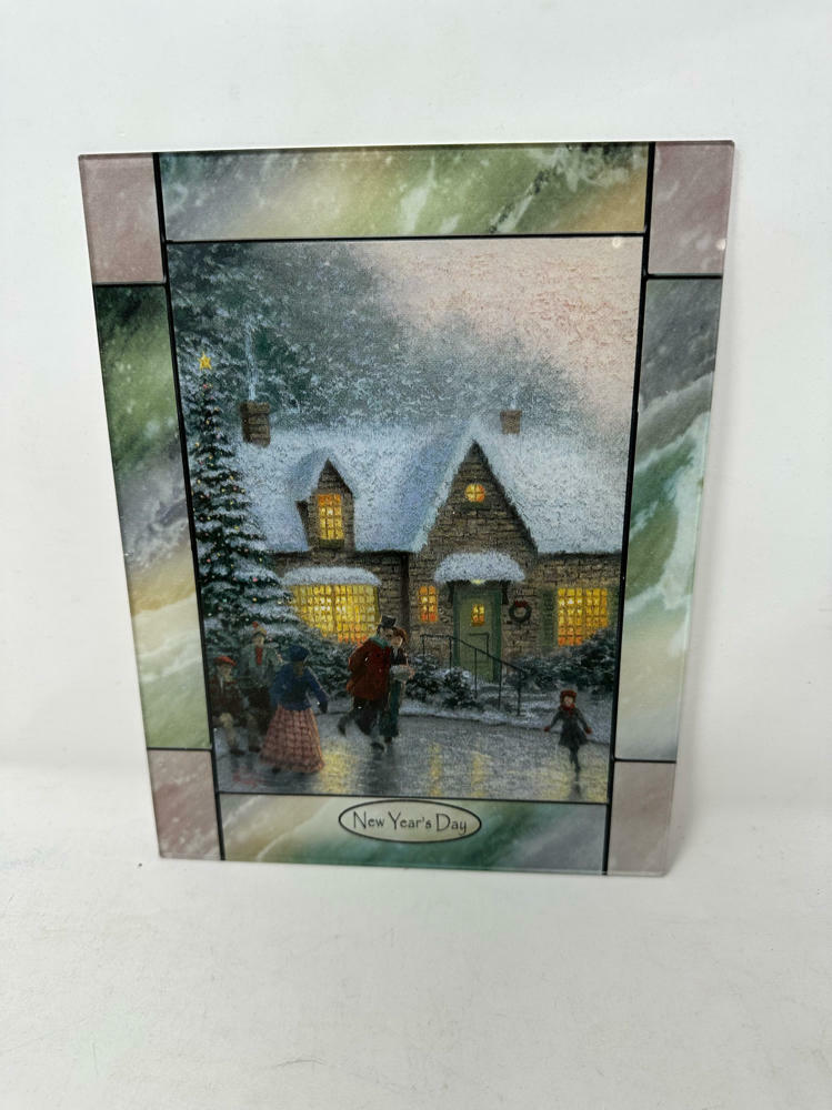 The Bradford Exchange Home Decor Antique Stained-Glass Clock (6 Pieces)