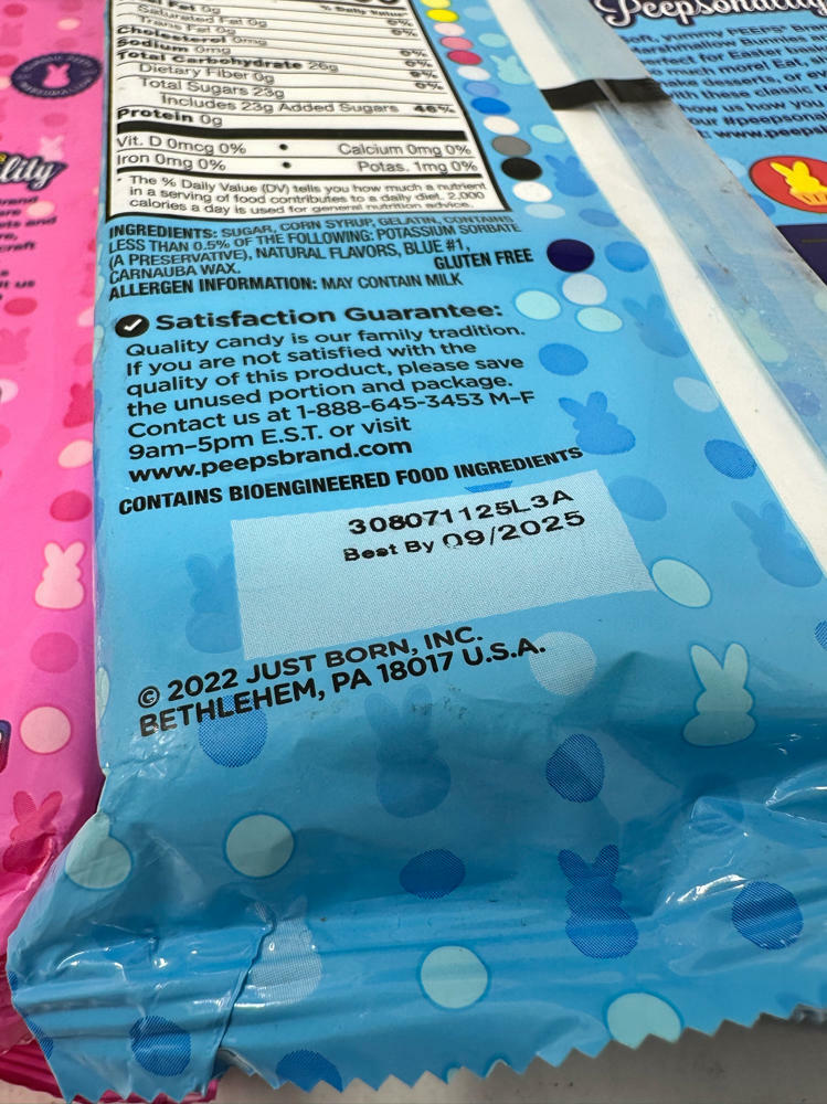 17 Lot of Bunnie Marshmallow Peeps Variety Pack (12 Peeps Each Pack)