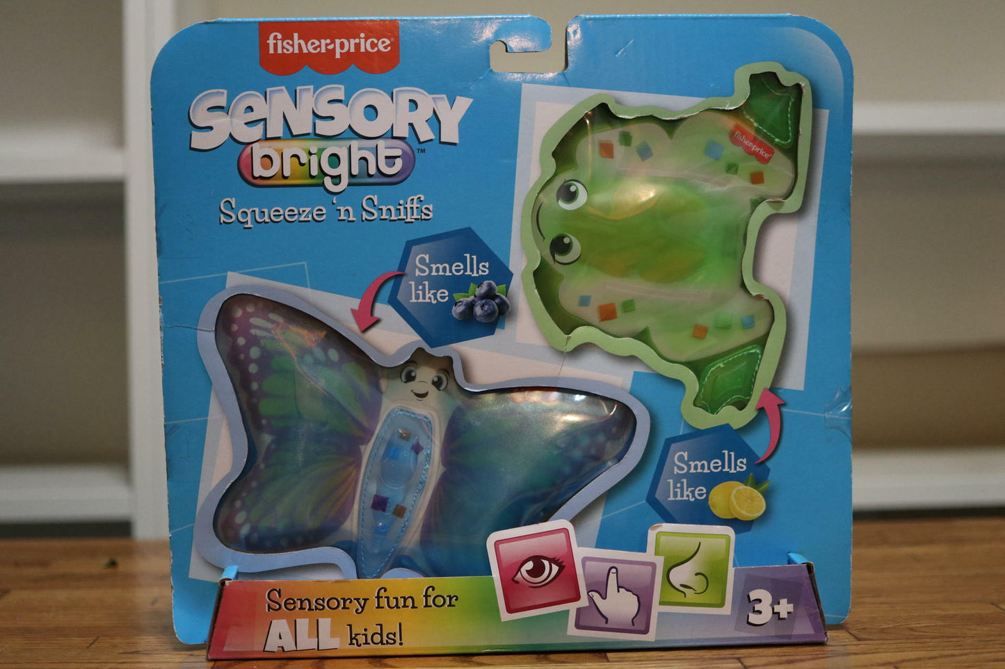 Fisher-Price Sensory Bright Butterfly & Frog Squeeze ‘n Sniff Scented Goo Animal