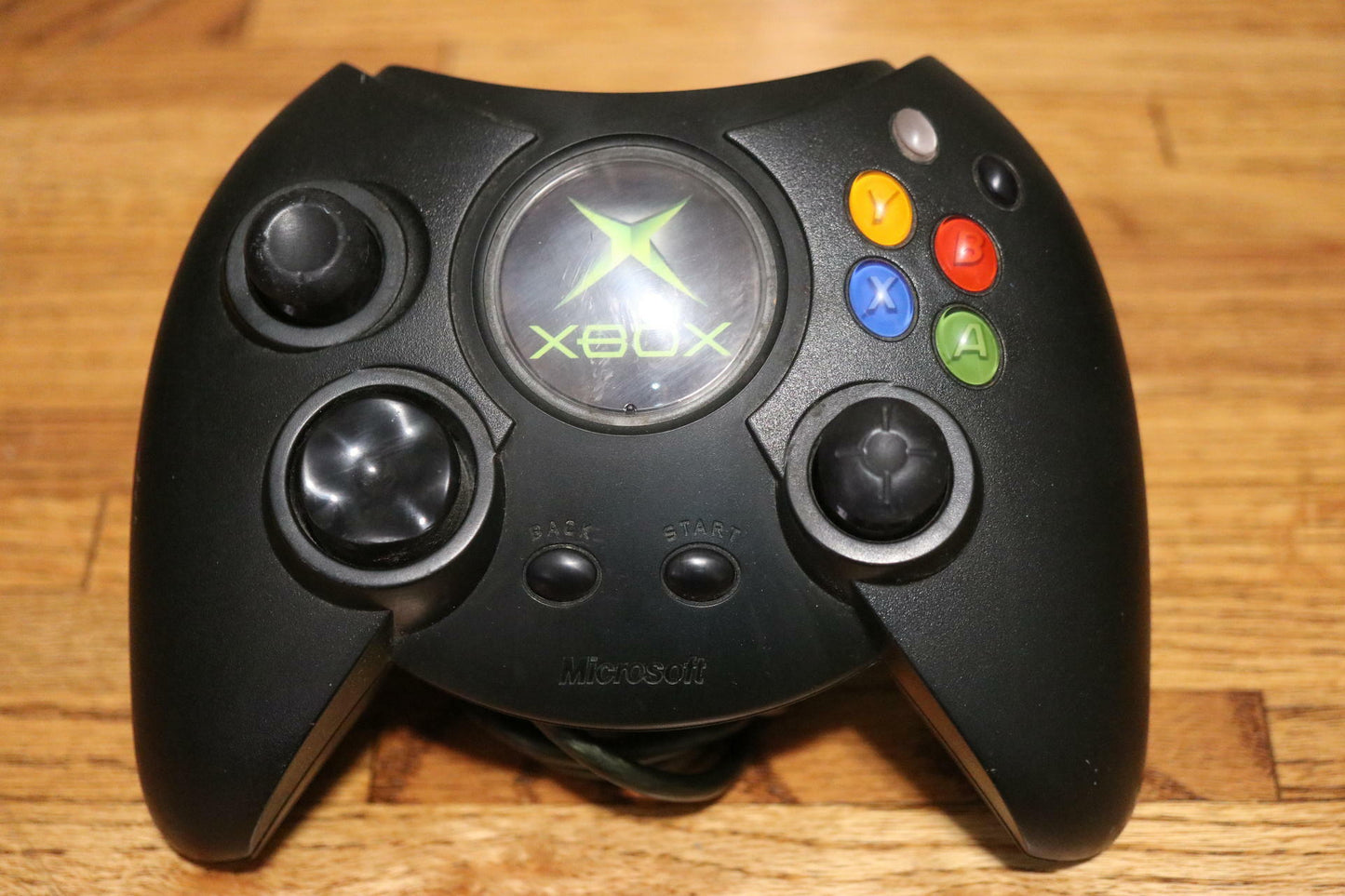 Microsoft Xbox Original Official OG Wired OEM Controller Black w/Breakaway Cable