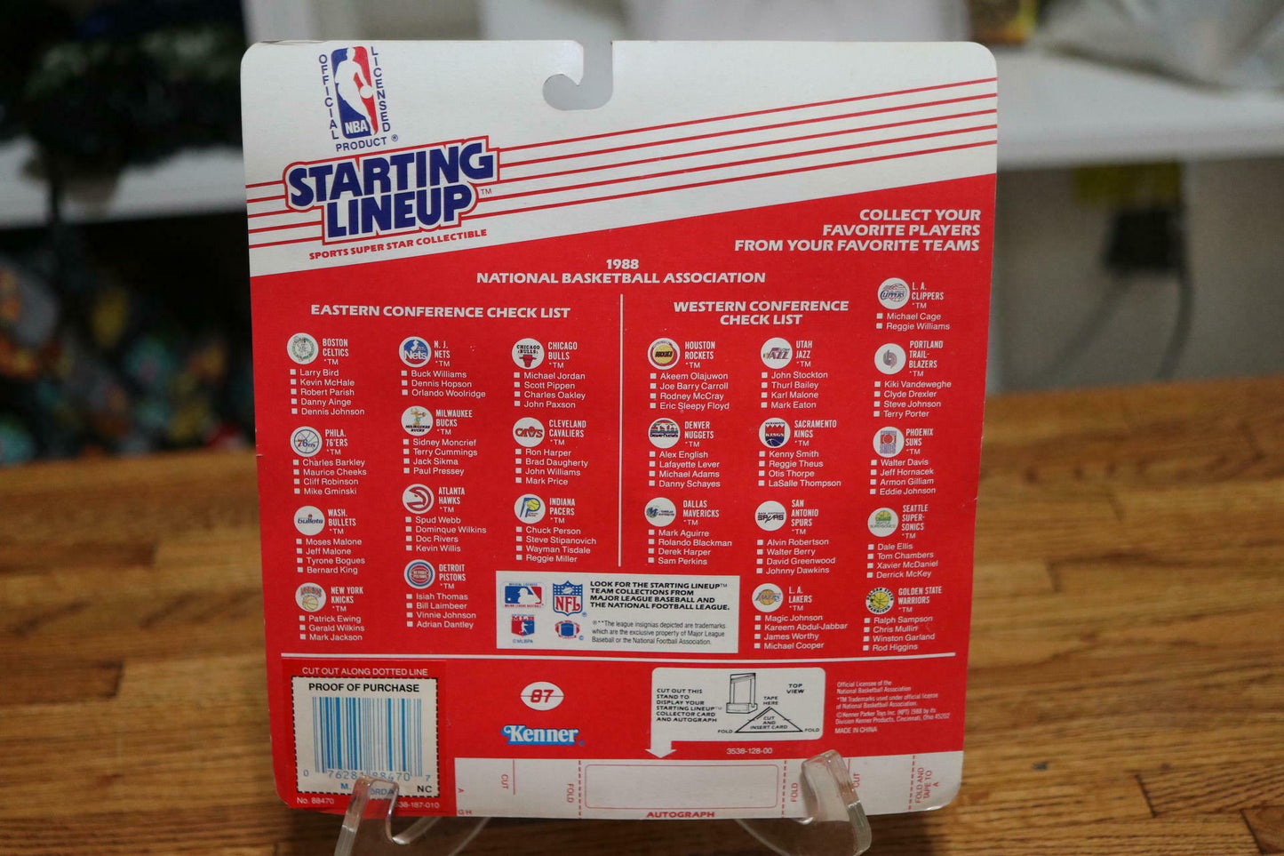 1988 🏀 Michael Jordan Rookie Year Figure Starting Lineup Kenner Toys R Us