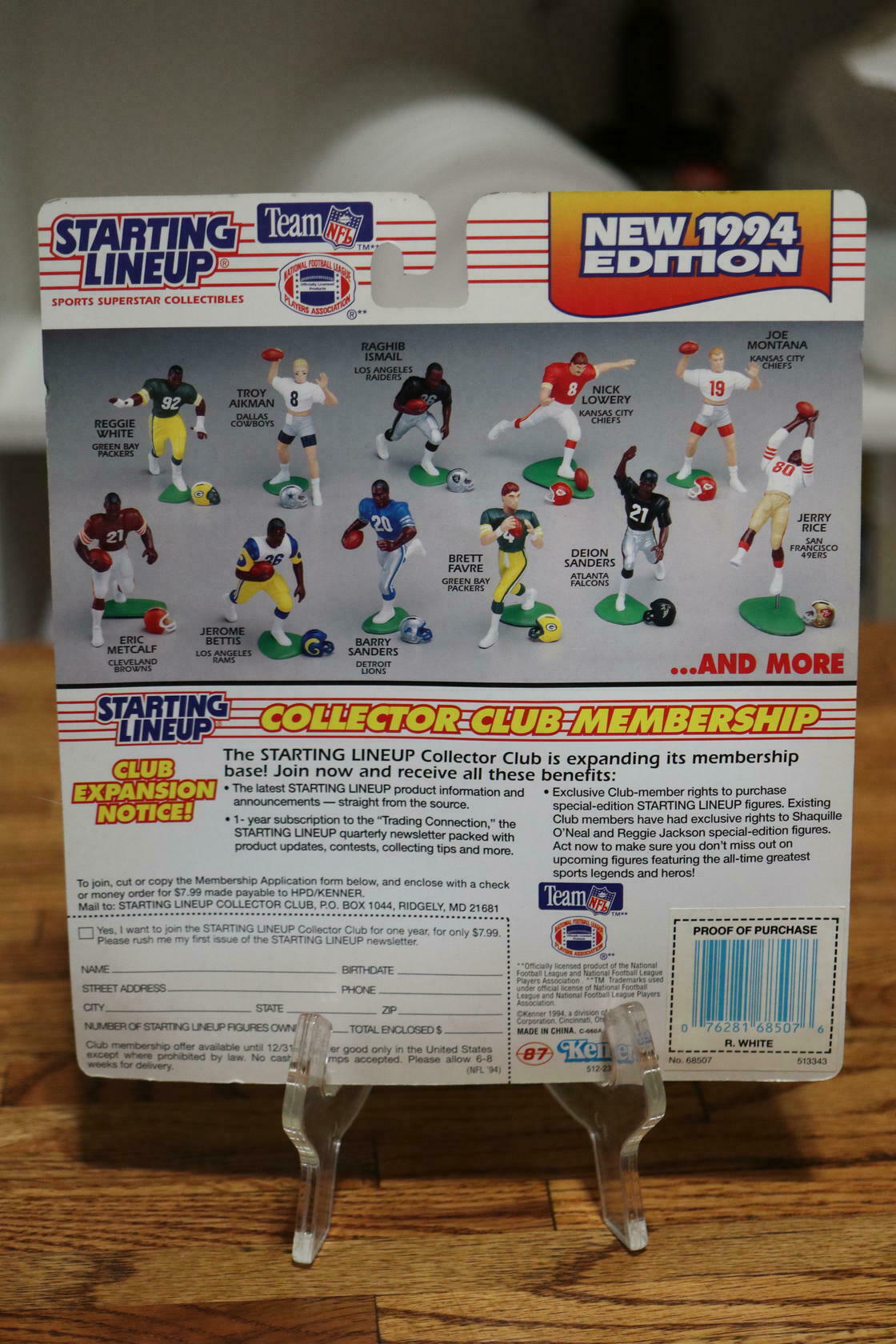 1994 Kenner Starting Lineup Figure SLU NFL Reggie White Green Bay Packers
