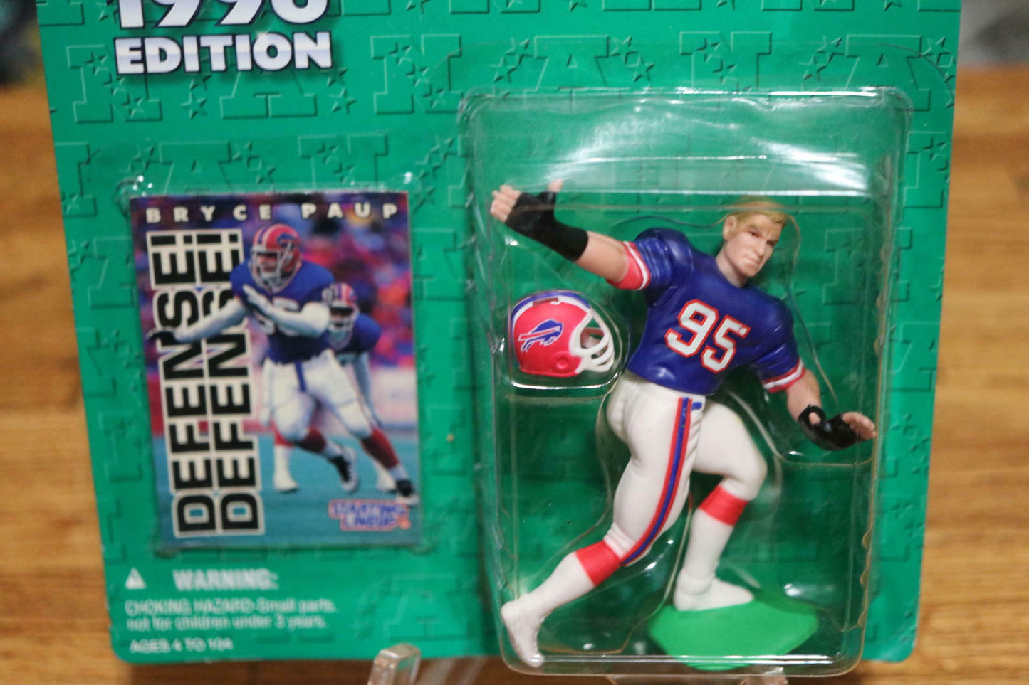 Kenner Starting Lineup 1996 NFL Football Bryce Paup Buffalo Bills Action Figure
