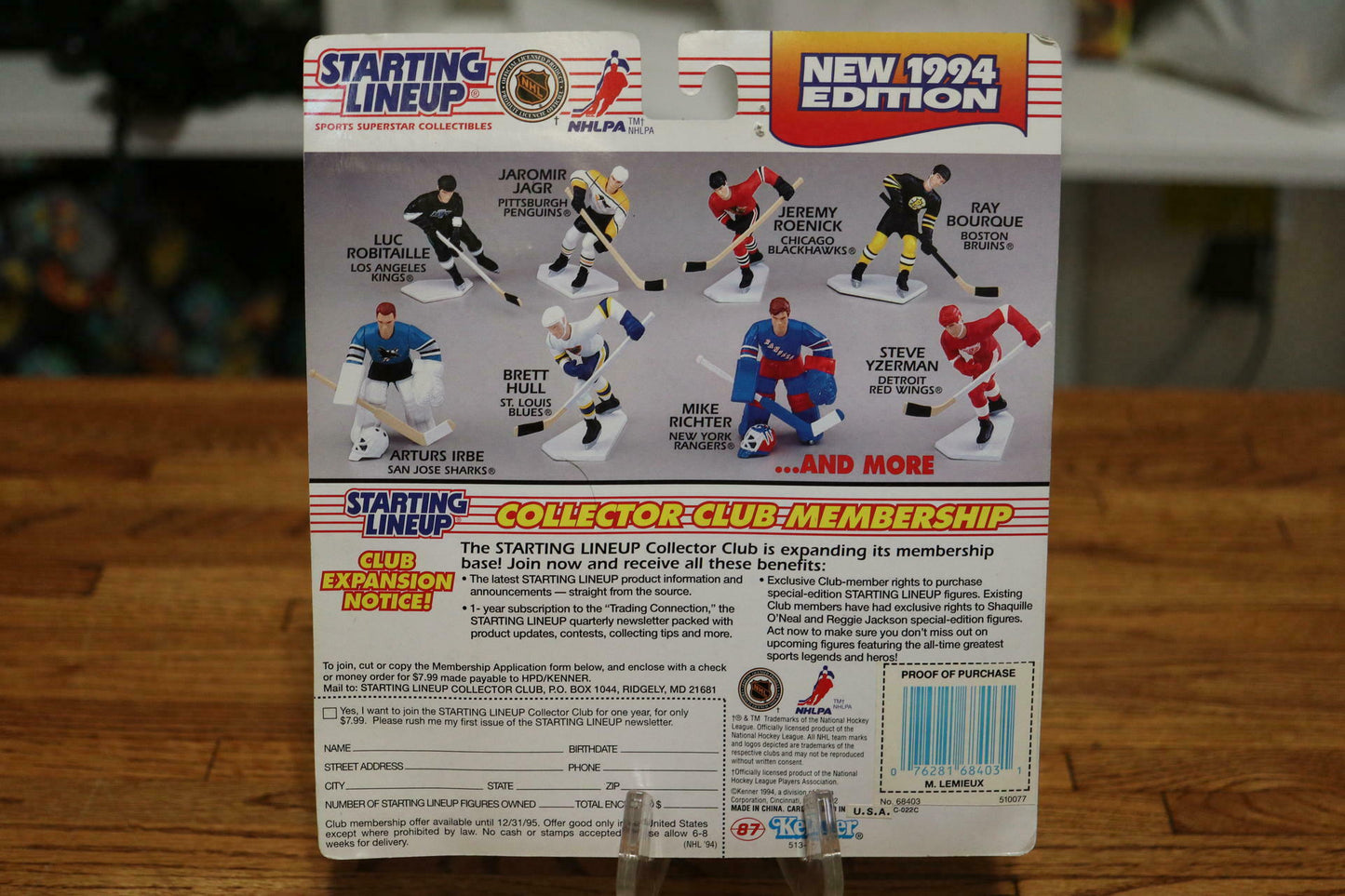 NHL Hockey Mario Lemeiux (1994) Starting Lineup Figure