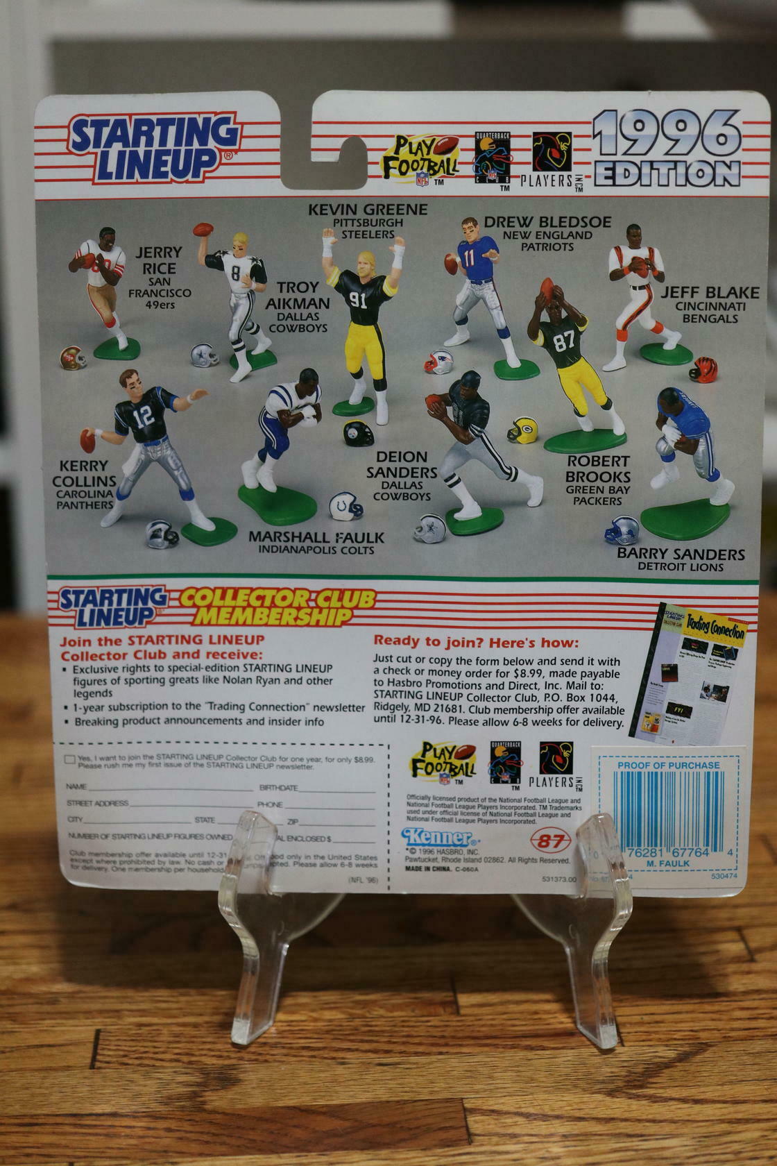 Football Starting Lineup 1996 Marshall Faulk Collectible Figure