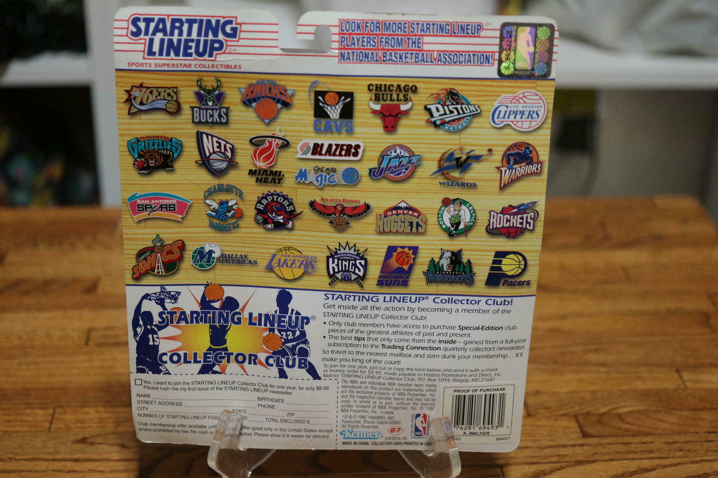 NBA Basketball Antoine Walker (1997) Starting Lineup Kenner Figure