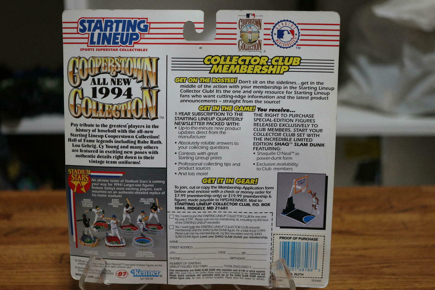 Babe Ruth Figure Cooperstown Collection Starting Lineup Boston Red Sox 1994