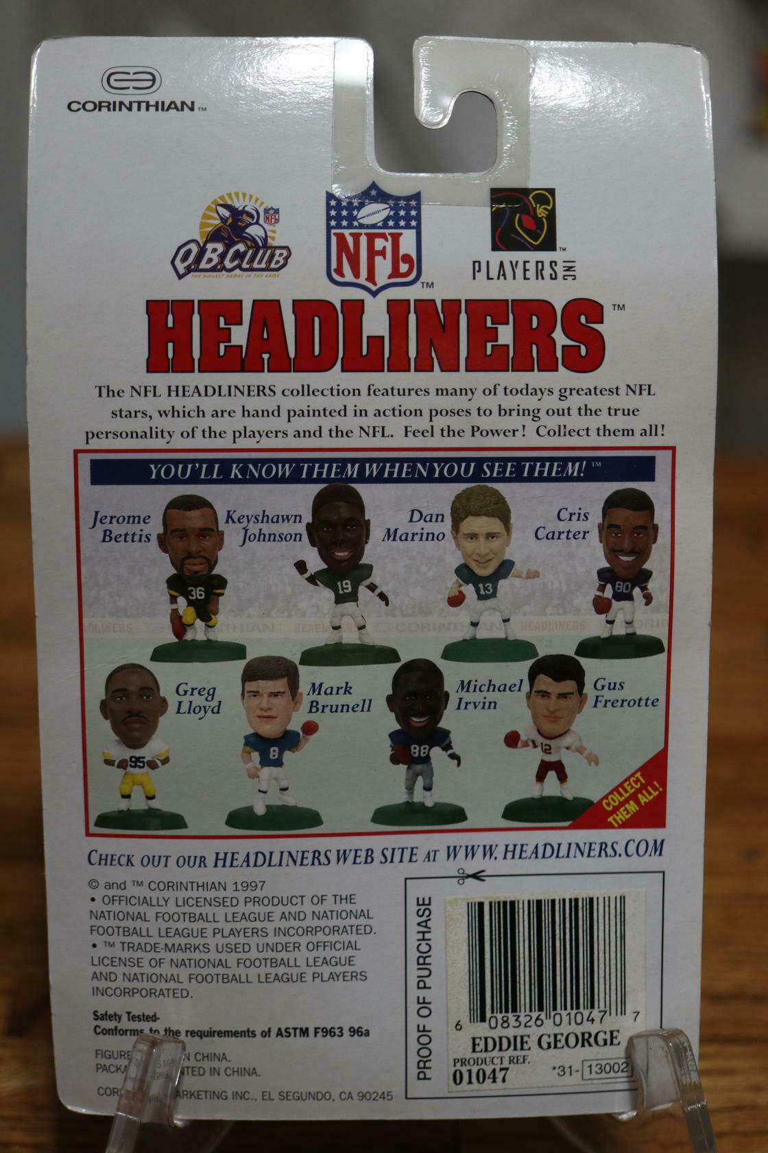 EDDIE GEORGE Tennessee Oilers 1997 Corinthian NFL Headliners Figure