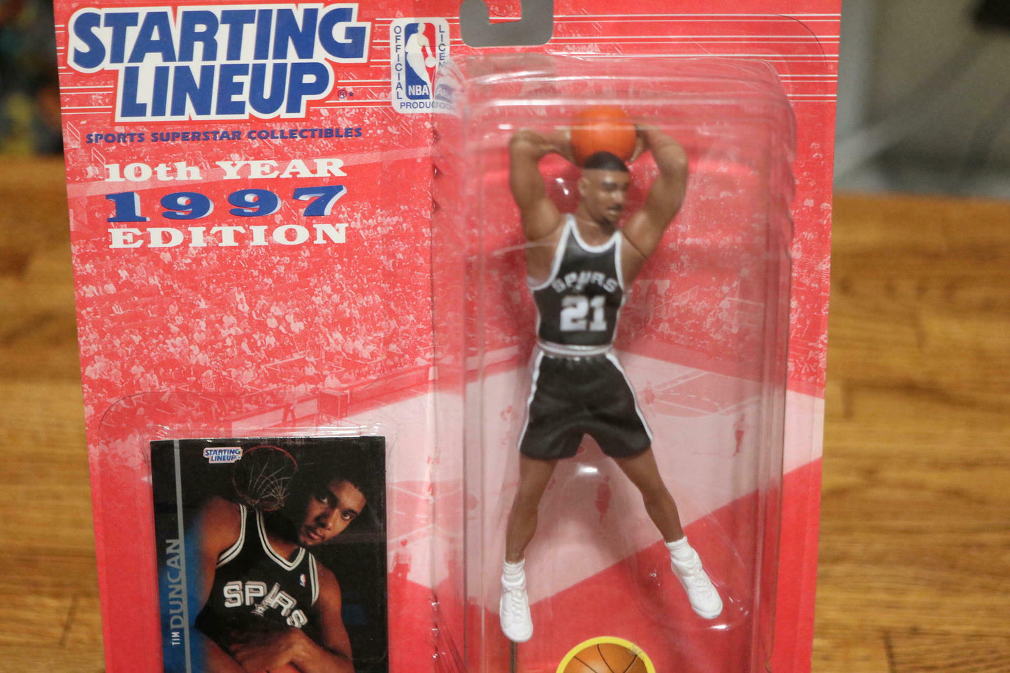 🏀1997 KENNER SLU Starting Lineup Extended Series TIM DUNCAN🏀 San Antonio Spurs