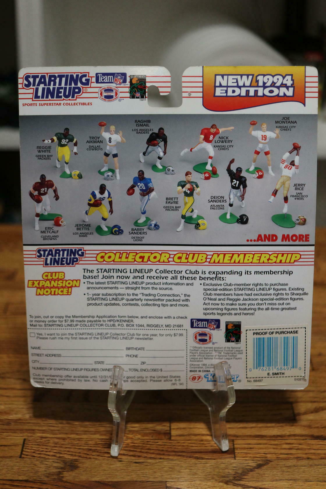 1994 SLU Starting Lineup TROY AIKMAN Dallas Cowboys Action Figure NIP