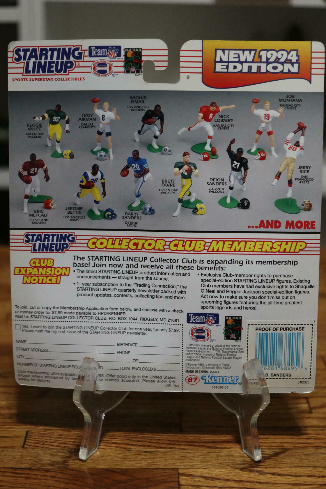 NFL Football Barry Sanders (1994) Starting Lineup Kenner Action Figure