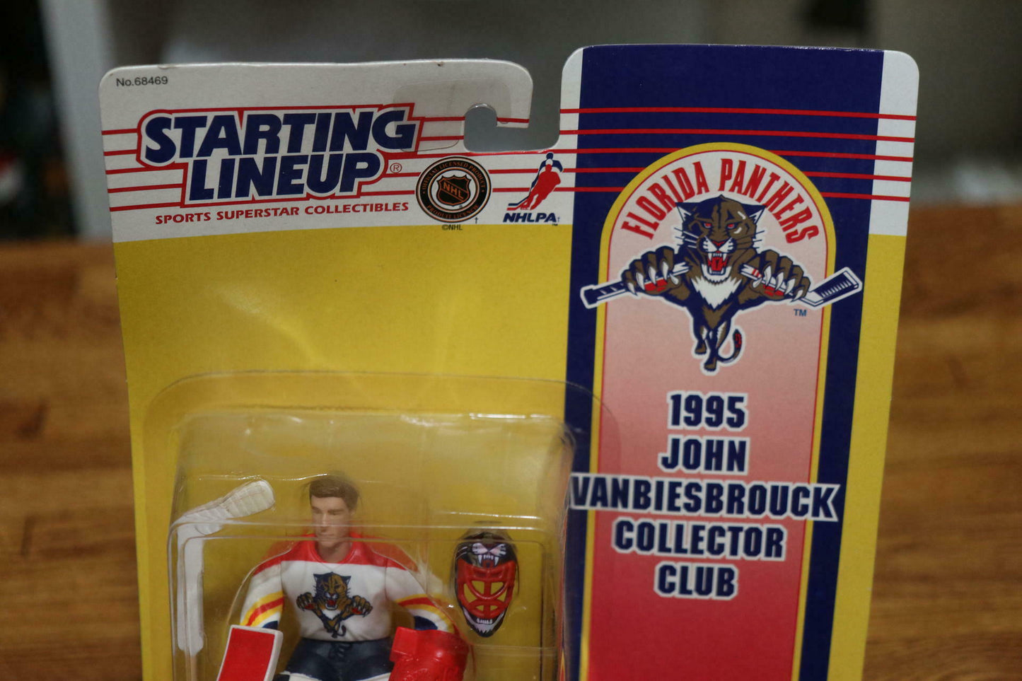 JOHN VANBIESBROUCK 1995 ROOKIE STARTING LINEUP NHL KENNER COLLECTORS CLUB