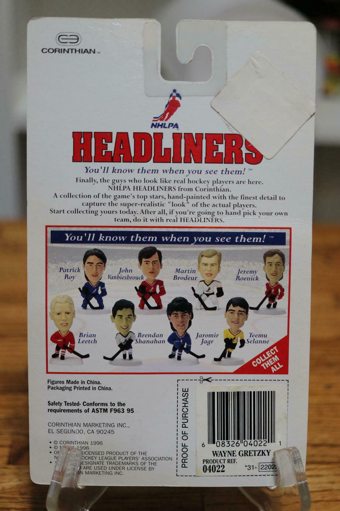 1997 Corinthian Headliners Wayne Gretzky New York Rangers NHL 3” Action Figure
