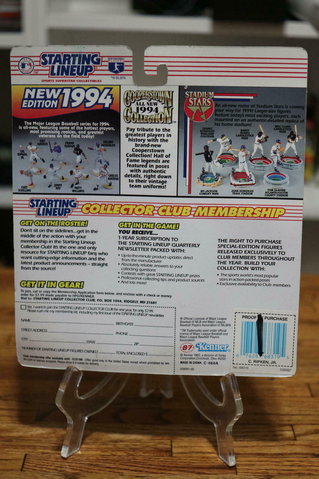 1994 Cal Ripken, Jr. Baltimore Orioles Starting Lineup NEW action figure MLB