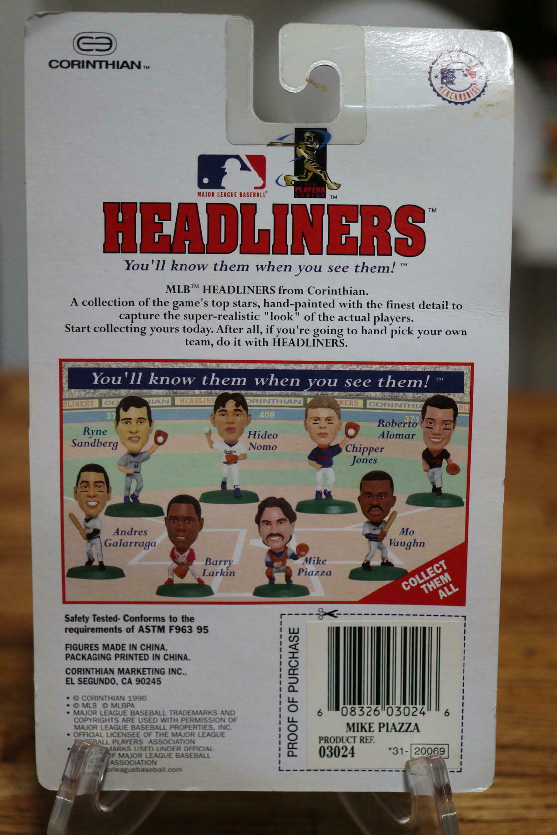 MLB Baseball Dodgers Mike Piazza (1996) Corinthian Headliners Figure