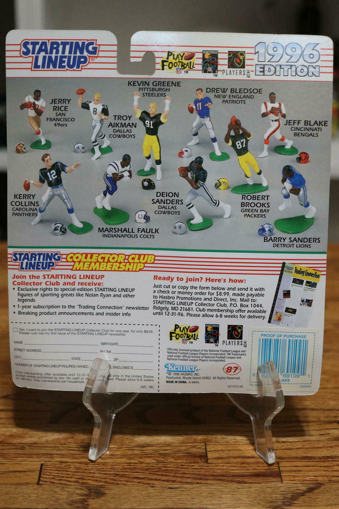 1996 Jeff Blake NFL Starting Lineup