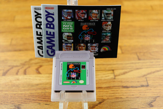 NFL Quarterback Club / Cartridge, Case and Manual for Gameboy Handheld