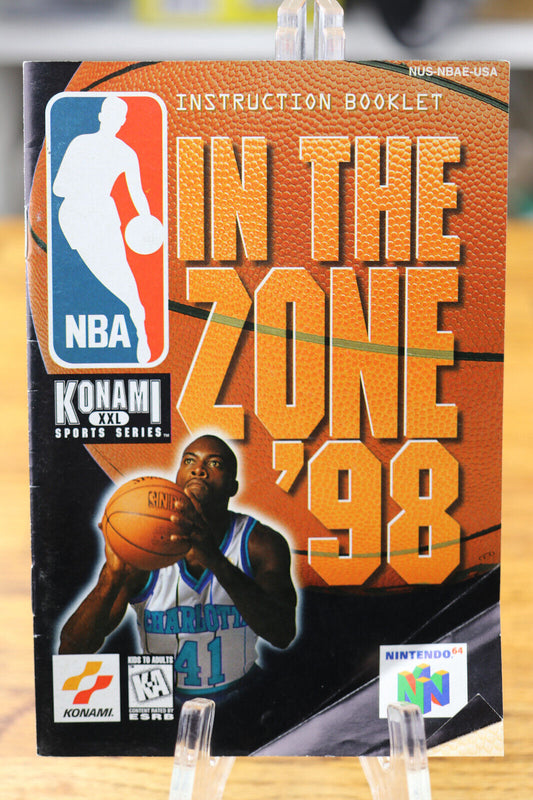 In The Zone 98 Nintendo 64 N64 Manual Instruction Booklet Only No Game