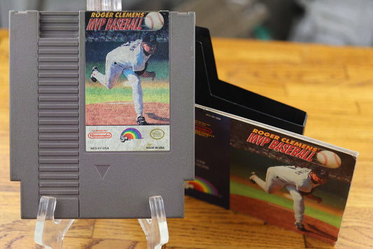 Roger Clemens MVP Baseball w/ Dust Cover Manual for Original Nintendo Console