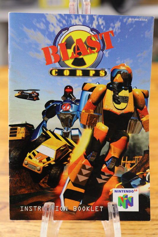 Blast Crops Nintendo 64 N64 Manual Instruction Booklet Only No Game