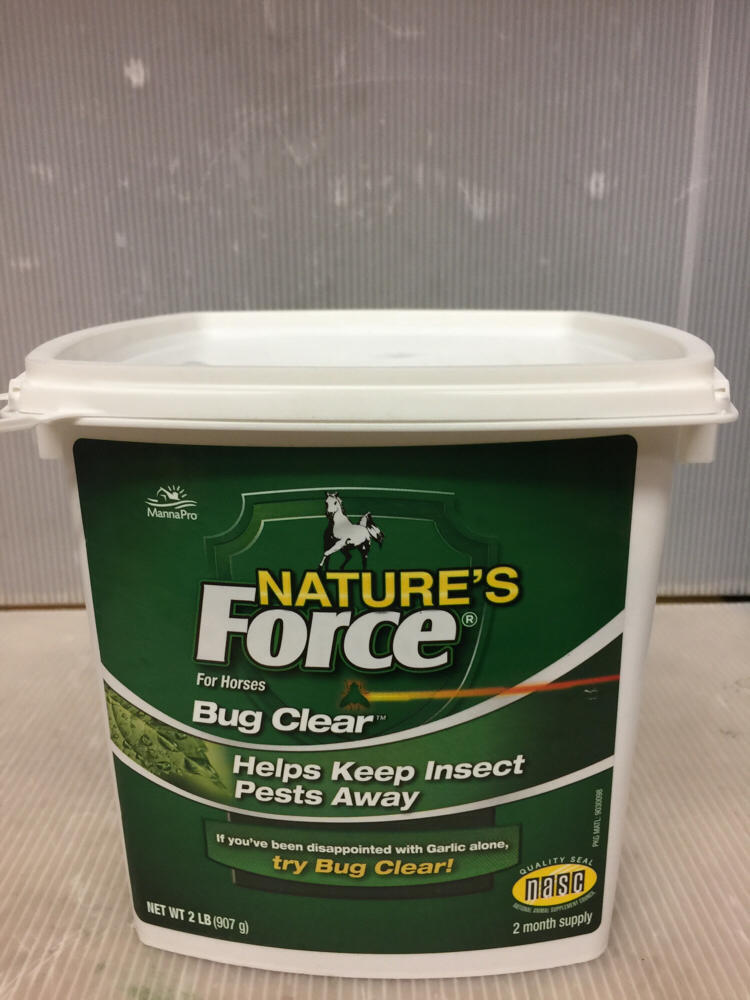 Manna Pro Nature's Force Bug Clear Horse Feed Supplement, 2 lbs.