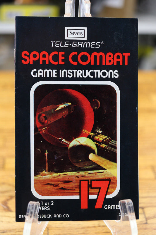 Space Combat Tele-Games 17 Games Instruction Manual ONLY no game See pic