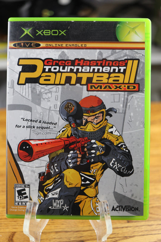 Greg Hastings Tournament Paintball Max'd w/ Manual - Original Xbox Console